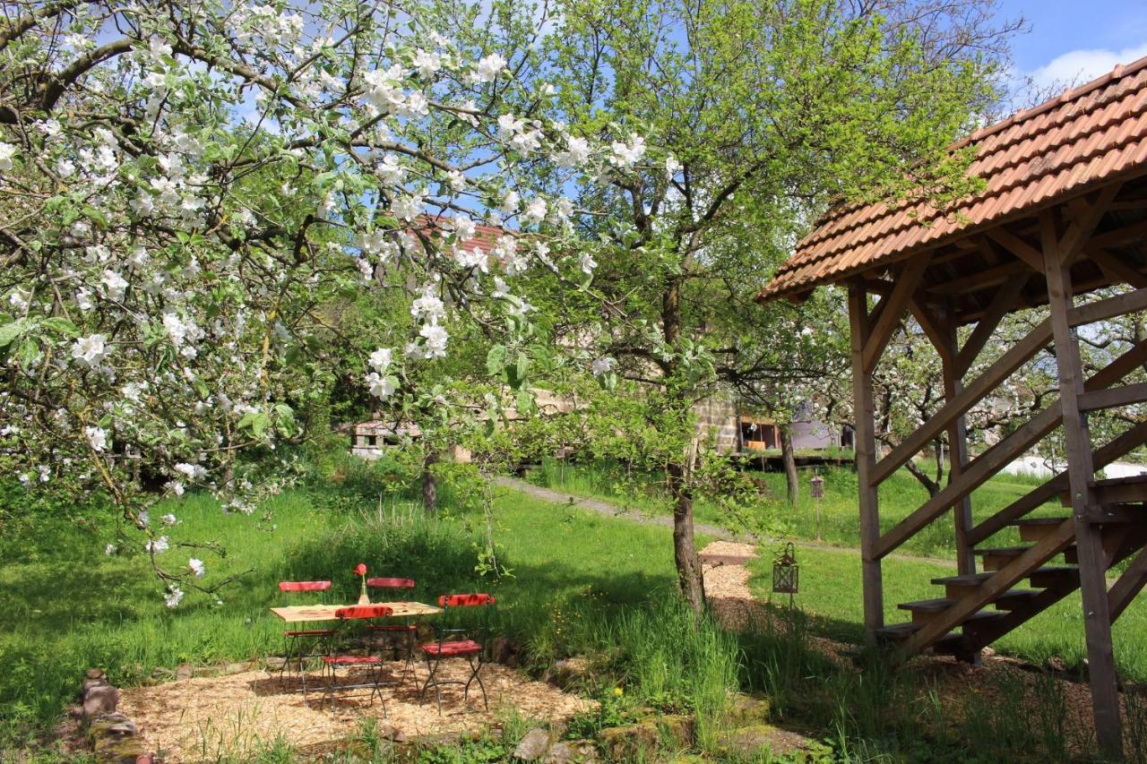 Ferienwohnung Koppelblick Pfarrweisach ภายนอก รูปภาพ